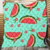 Sweet Beauty Watermelon Slices Quilt Blanket