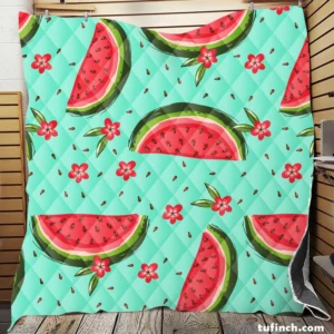 Sweet Beauty Watermelon Slices Quilt Blanket