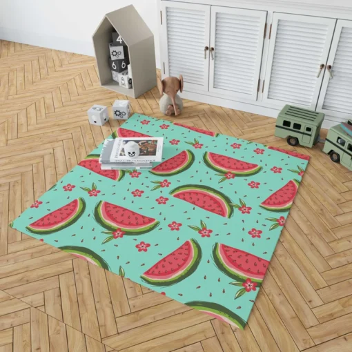 Sweet Beauty Watermelon Slices Rug 1