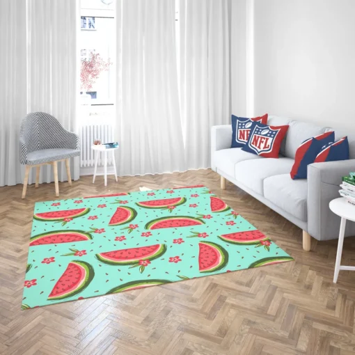 Sweet Beauty Watermelon Slices Rug 2