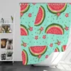 Sweet Beauty Watermelon Slices Shower Curtain