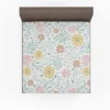 Swirly Flowers Pattern Design Fitted Sheet