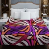 Symmetrical Mosaic Pattern Duvet Cover