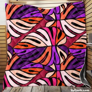 Symmetrical Mosaic Pattern Quilt Blanket