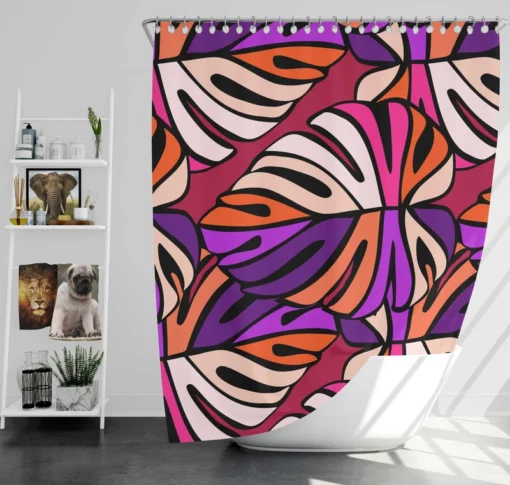 Symmetrical Mosaic Pattern Shower Curtain