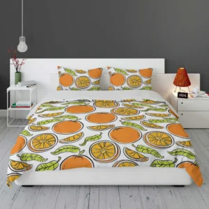 Tangerine Fruit Design Bedding Set 1