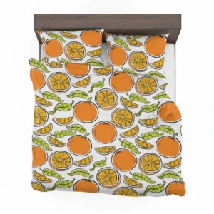 Tangerine Fruit Design Bedding Set 2