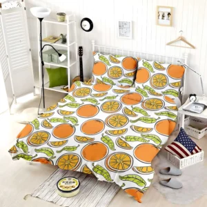 Tangerine Fruit Design Bedding Set