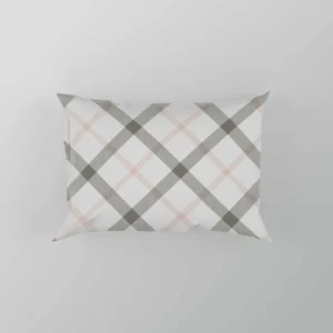 Tartan Pattern Grey Plaid Pillow Case