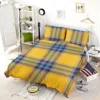 Tartan Plaid Pattern Yellow Blue Stripe Bedding Set