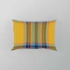 Tartan Plaid Pattern Yellow Blue Stripe Pillow Case