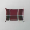 Tartan Scotland Plaid Red Black White Design Pillow Case