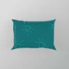 Teal Blue Spark Heart Pillow Case