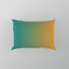 Teal To Golden Gradient Pillow Case