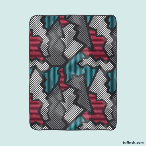 Tech Glass Effect Element Fleece Blanket 1