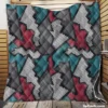 Tech Glass Effect Element Quilt Blanket