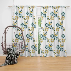 Tessellation Floral Pattern Curtain