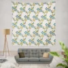 Tessellation Floral Pattern Wall Tapestry