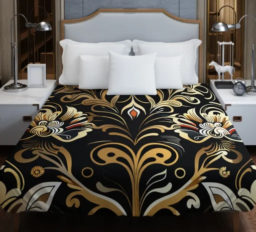 Thai Luxury Floral Pattern Duvet Cover