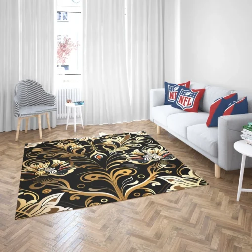 Thai Luxury Floral Pattern Rug 2