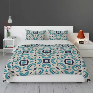 Three Colored Moroccan Design Bedding Set 1