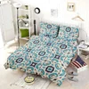 Three Colored Moroccan Design Bedding Set