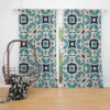 Three Colored Moroccan Design Curtain