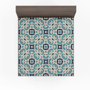 Three Colored Moroccan Design Fitted Sheet