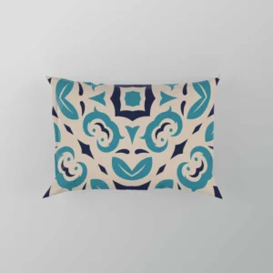 Three Colored Moroccan Design Pillow Case