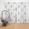 Thumbs Up Minimalist Pattern Curtain