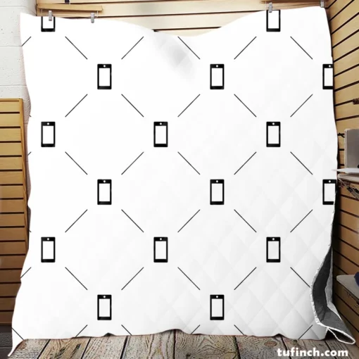 Thumbs Up Minimalist Pattern Quilt Blanket