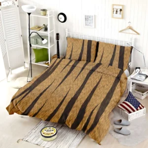 Tiger Skin Texture Seamless Pattern Bedding Set