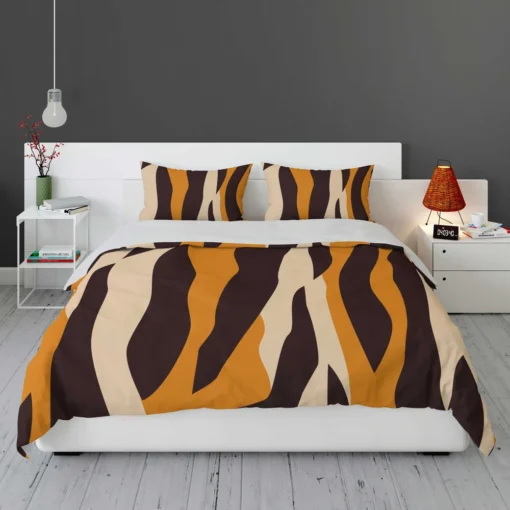 Tiger Stripes Print Bedding Set 1