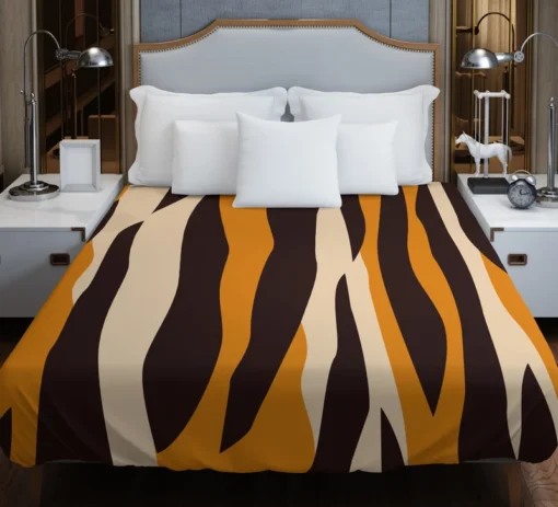 Tiger Stripes Print Duvet Cover