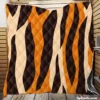 Tiger Stripes Print Quilt Blanket