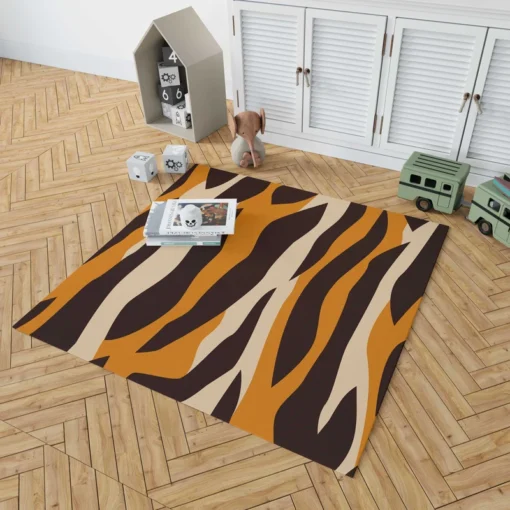 Tiger Stripes Print Rug 1