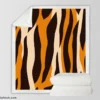 Tiger Stripes Print Sherpa Fleece Blanket