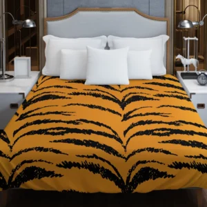 Tiger Stripes Seamless Pattern Duvet Cover