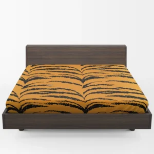 Tiger Stripes Seamless Pattern Fitted Sheet 1