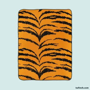 Tiger Stripes Seamless Pattern Fleece Blanket 1