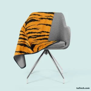 Tiger Stripes Seamless Pattern Fleece Blanket 2