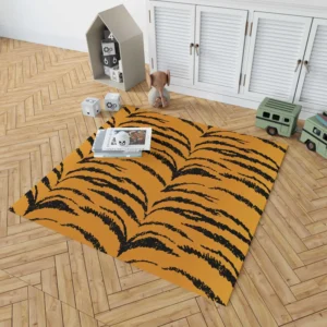 Tiger Stripes Seamless Pattern Rug 1