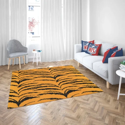 Tiger Stripes Seamless Pattern Rug 2