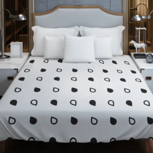 Tiny Droplet Minimal Pattern Duvet Cover