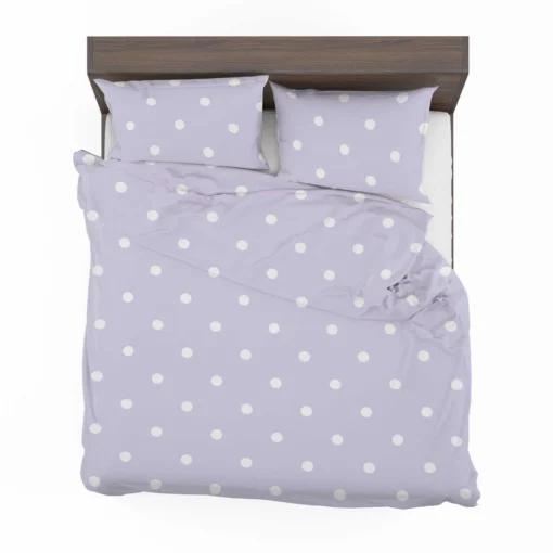 Tiny Polka Dots On Light Purple Bedding Set 2