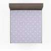 Tiny Polka Dots On Light Purple Fitted Sheet