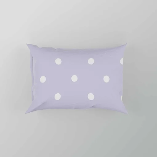 Tiny Polka Dots On Light Purple Pillow Case