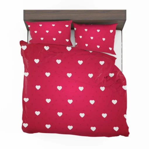 Tiny Polka Dots Romantic Little Hearts Bedding Set 2