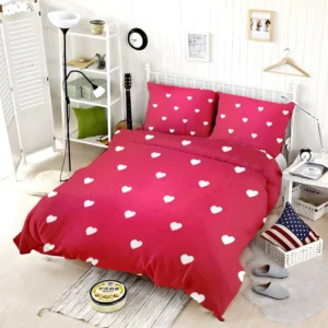 Tiny Polka Dots Romantic Little Hearts Bedding Set