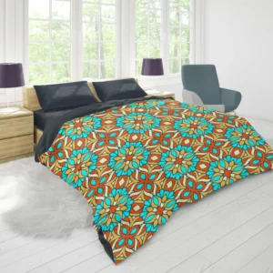 Traditional Ethnic Floral Pattern Duvet Cover 1